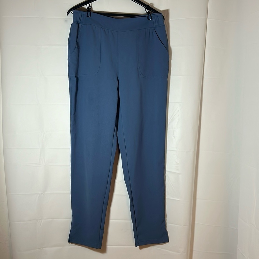 David Peyser sportswear pants women’s size small 100% polyester jogger blue